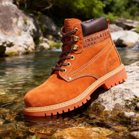 头层牛皮大黄靴男女款户外中帮英伦马丁靴美式复古工装靴子短靴