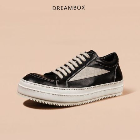 钧博vibram男士高端马皮休闲鞋厚底百搭时尚透气经典板鞋