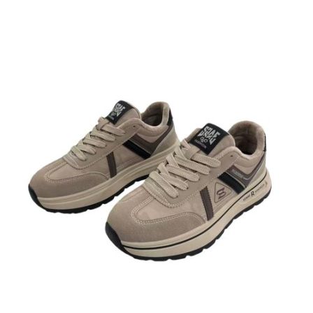 C 602  男士  加绒  字母  系带  拼接   休闲鞋