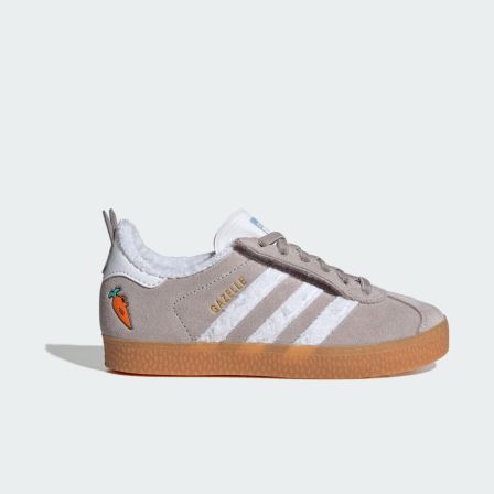 adidas阿迪达斯新款中童GAZELLE CF EL C三叶草加绒运动鞋JQ1345