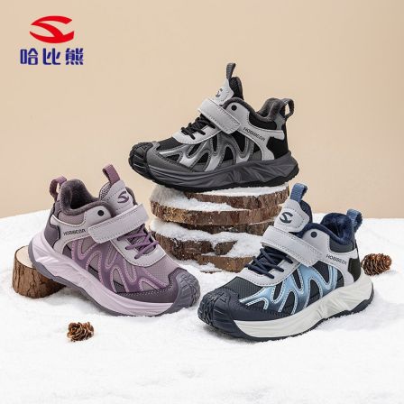 哈比熊加绒冬季二棉加绒保暖减震防滑运动鞋户外休闲EK54551120