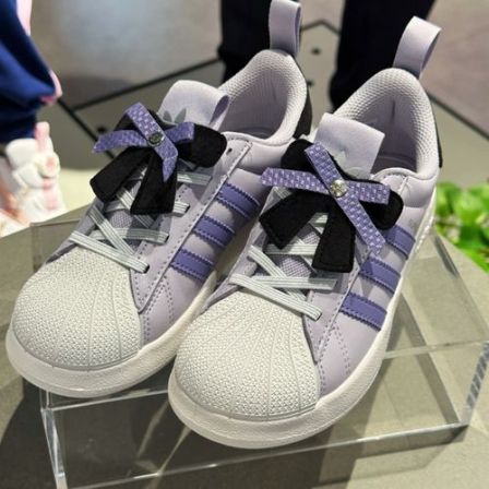 adidas/阿迪达斯童鞋25年新款经典贝壳头一脚蹬板鞋运动鞋KJ7597