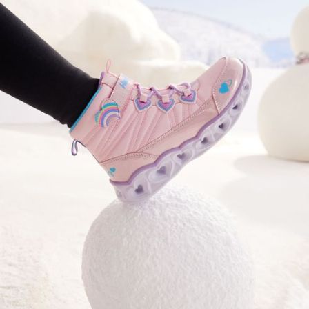 斯凯奇雪地靴冬保暖运动闪灯鞋休闲302677L&302668L DB