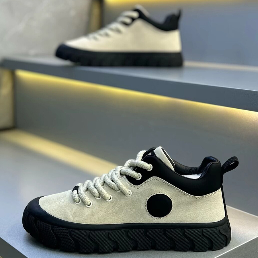 潮牌男鞋2025年秋冬新款时尚百搭休闲鞋软底舒适加绒保暖运动鞋男主图
