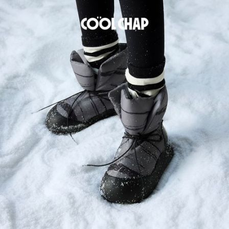 Coolchap2025冬季新款荒野系列可颂加厚加绒羽绒雪地靴CDF3401