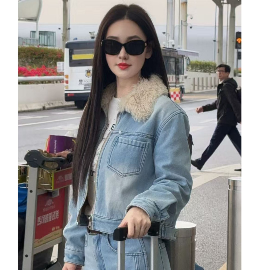 【乘风破浪】2025冬季新款时尚百搭休闲设计师加绒牛仔外套L5578主图