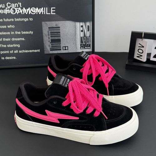  Foamsmile| 新春痞帅情侣街头潮搭黑红新配色男运动小众面包板鞋主图
