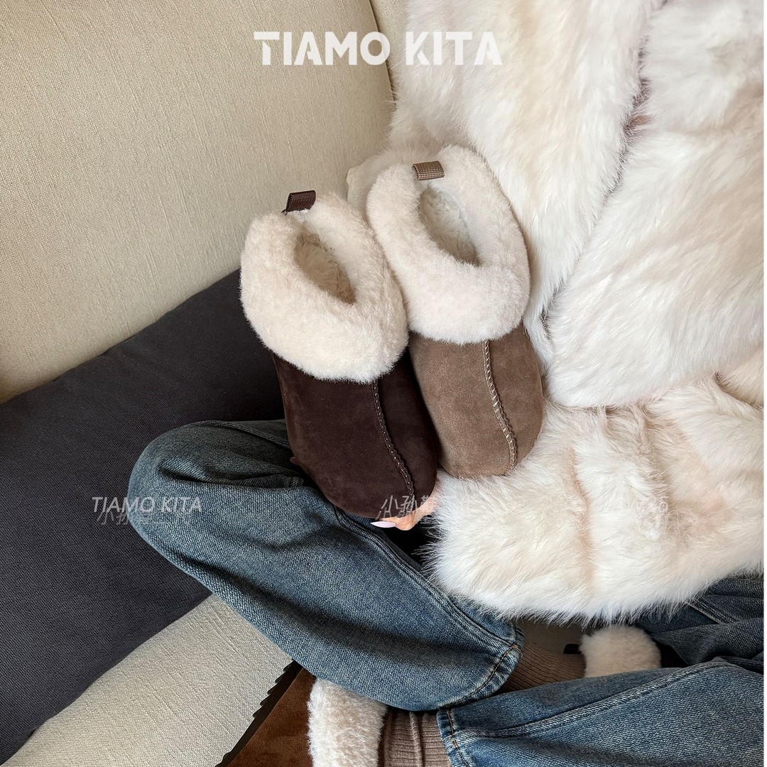 「KITA|袋鼠」增高6cm~勃肯塔茨雪地鞋加绒暖暖时尚单鞋121-786主图