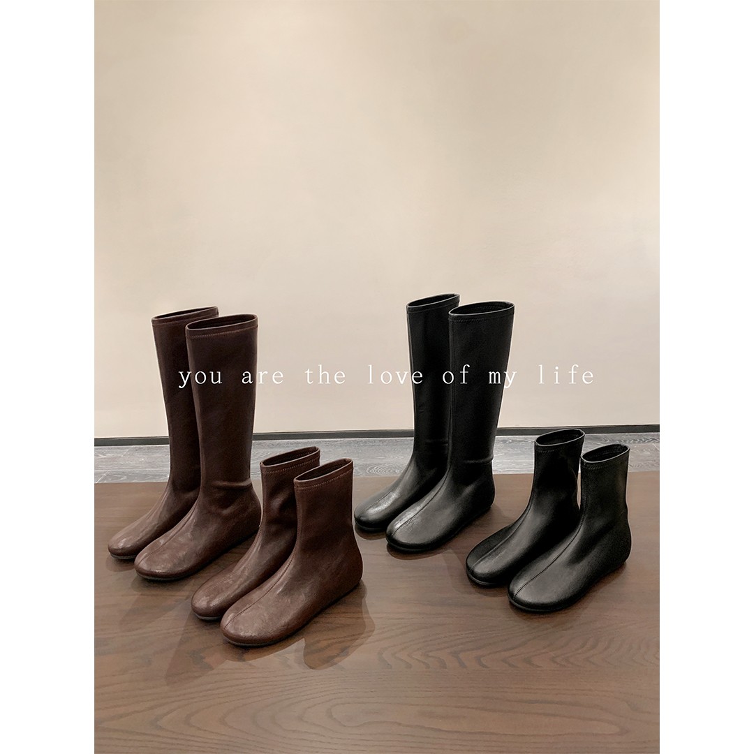 【苏茵茵】首尔博主靴~3cm内增高中高筒瘦瘦靴短靴女骑士靴Z5417001主图