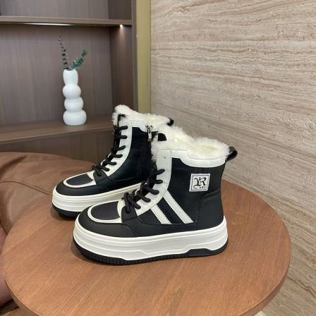 【与然良品】980-1新款气质百搭潮流女士{大棉}安娜休闲短靴