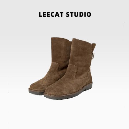 LeeCat Studio百搭时尚雪地靴时尚溢毛雪地靴短靴时尚靴子