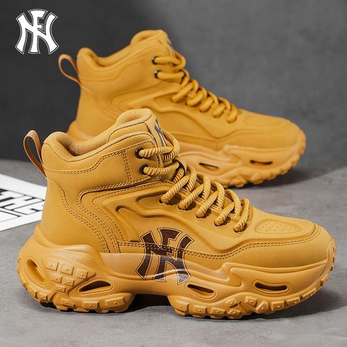 FN马丁靴男款高帮2026新款防风软底运动休闲鞋宽楦增高秋冬男鞋子主图