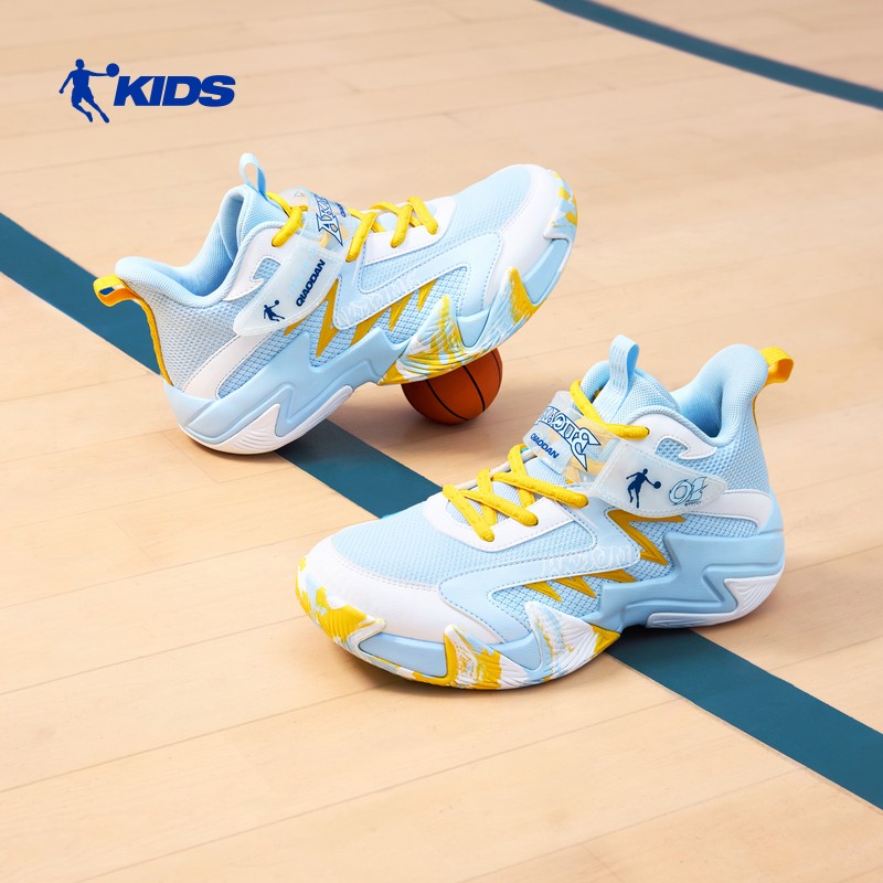 2026中国乔丹儿童男童大童篮球鞋运动鞋春季休闲耐磨高帮训练网面主图