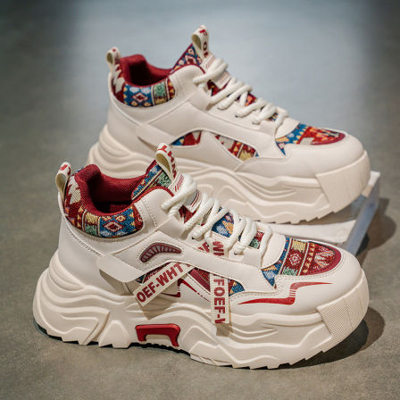 李宇新男鞋2025新款冬季潮牌百搭运动鞋男学生青少年厚底老爹潮鞋