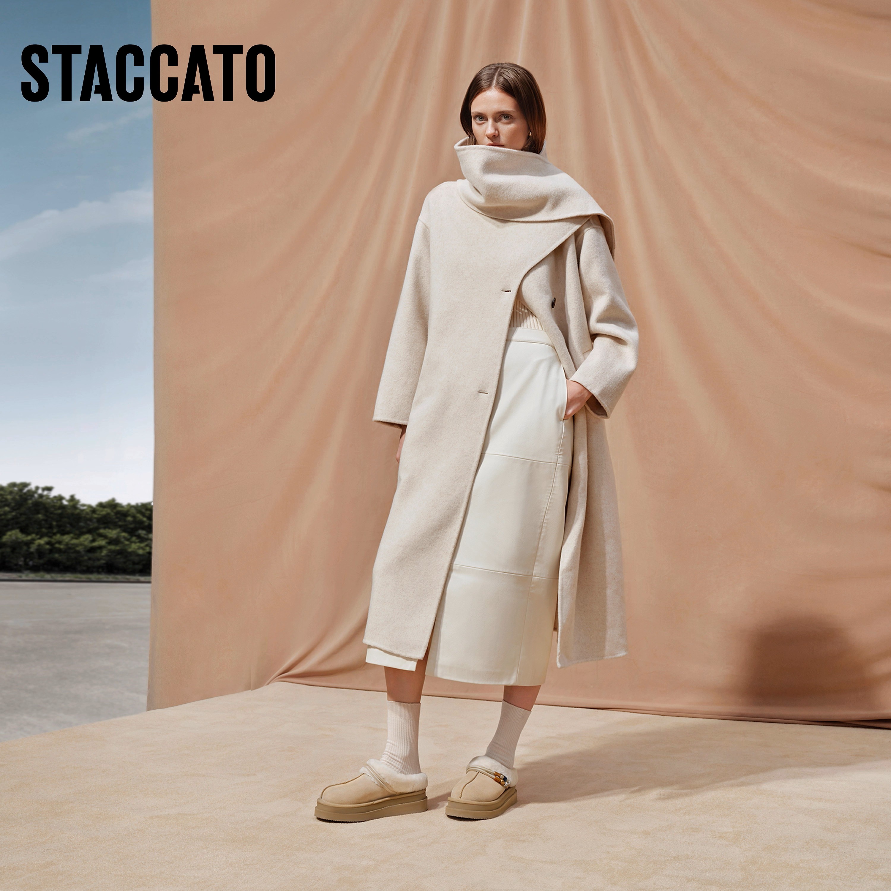 【李佳琦直播间】思加图冬新款加绒保暖厚底雪团团雪松松主图