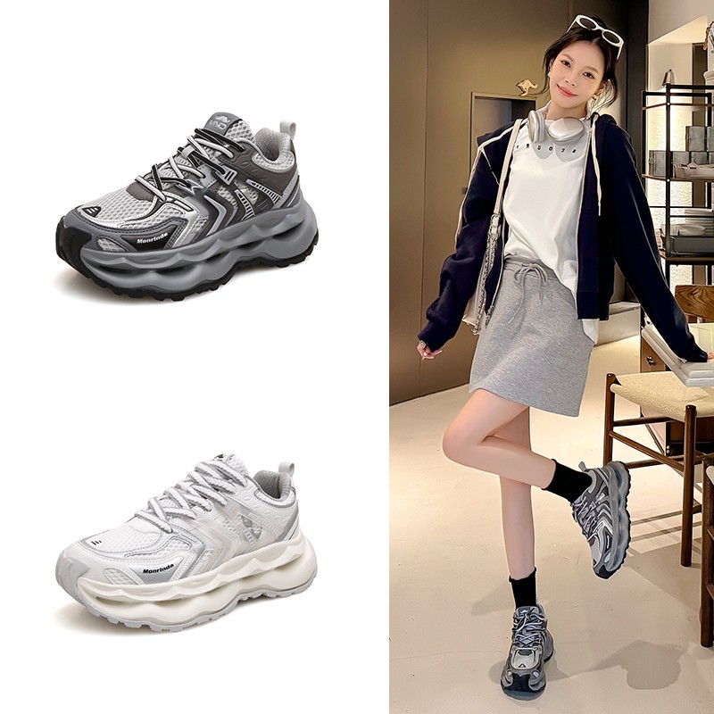 미린다韩国潮牌美年达联名款厚底时尚百搭男女休闲老爹鞋主图