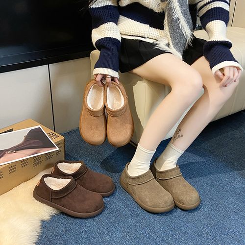 【动态防水】勃肯鞋女款2025冬季加绒复古百搭小个子内增高休闲主图