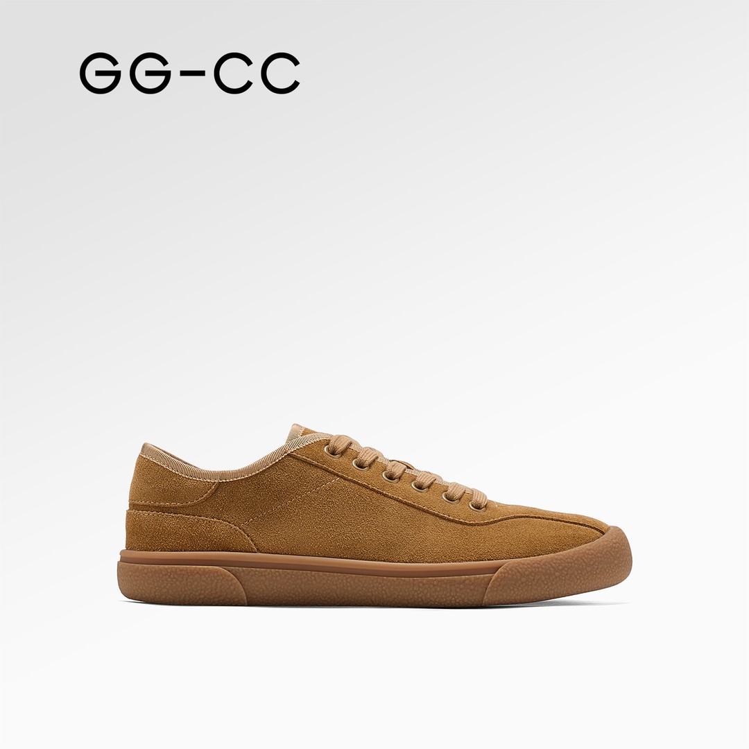 GG-CC【跟高2.5cm】复古薄底棕色25年冬新款休闲鞋子0239主图