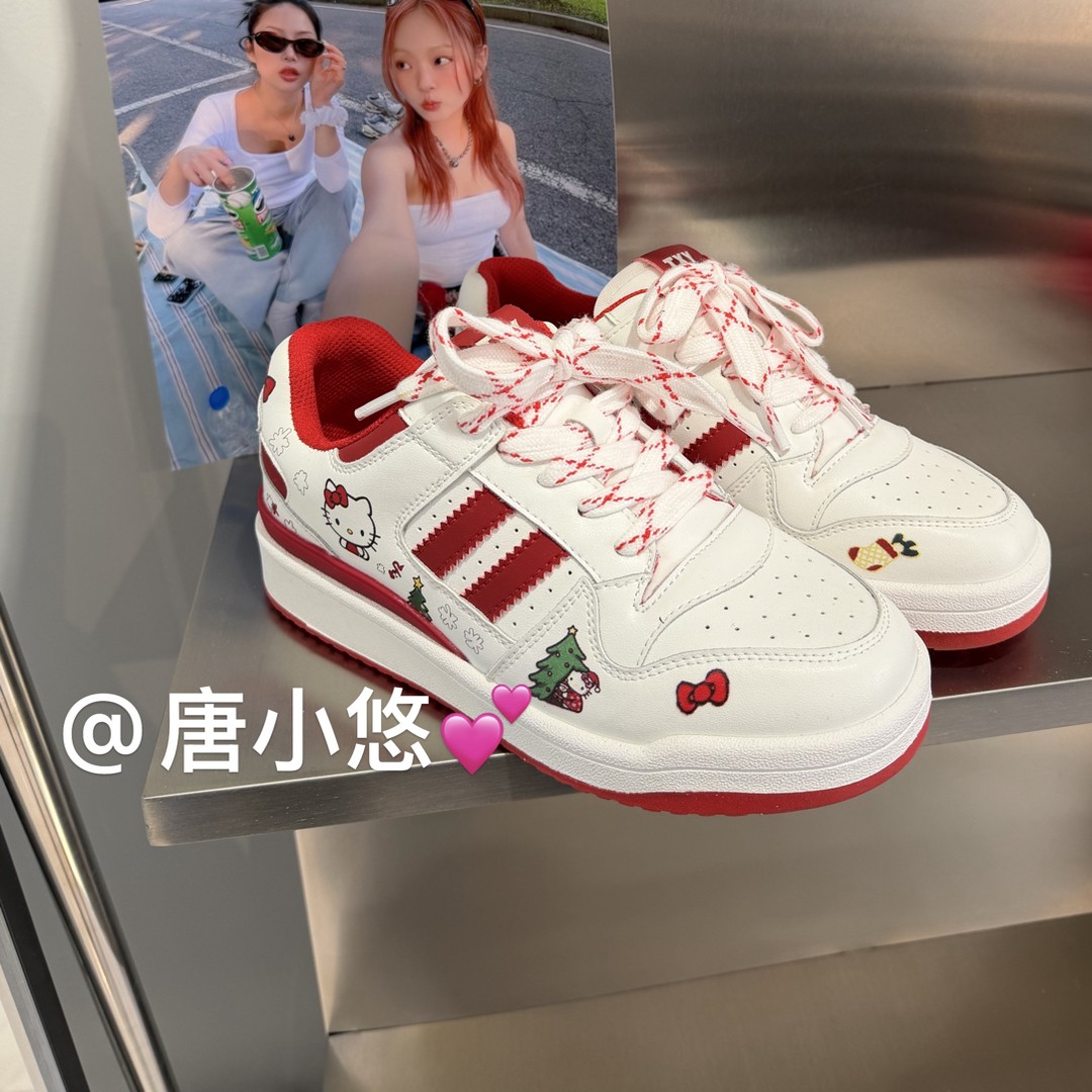 【唐小悠】新年款 红色板鞋主图