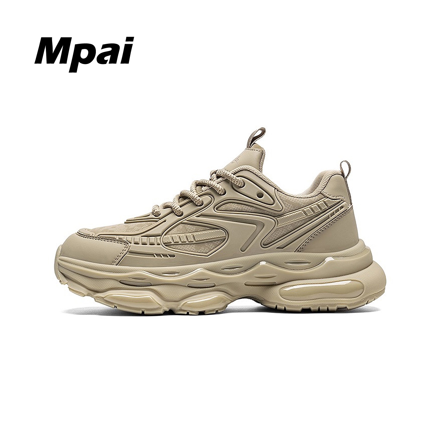 梦牌 时尚复古老爹鞋潮流百搭舒适透气爆米花减震休闲运动鞋鞋男主图