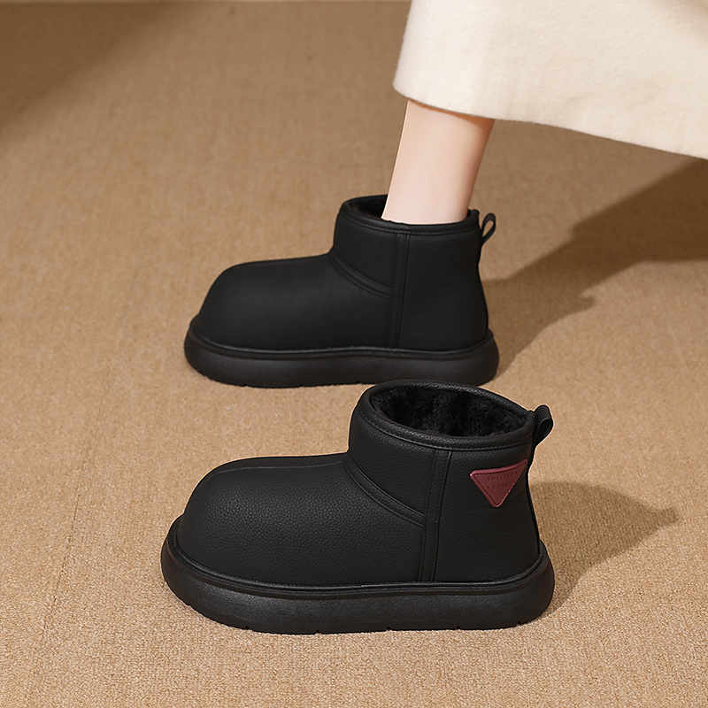 厚底保暖雪地靴女2025新款冬季加绒加厚防水防滑保暖东北大棉鞋女主图