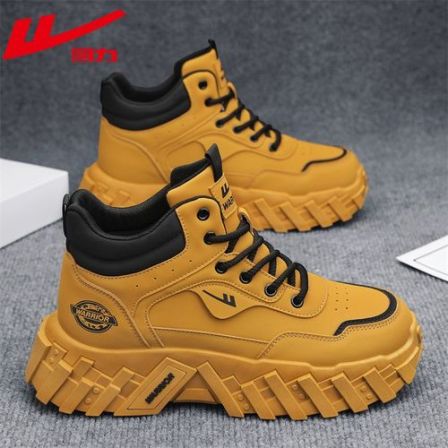 回力马丁靴男鞋冬季运动高帮休闲徒步登山劳保防滑工装英伦大黄靴