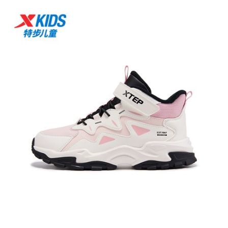 特步儿童秋冬加绒保暖二棉鞋中大童减震运动鞋677415379110