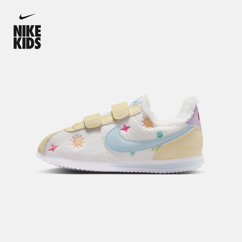 耐克幼童奇趣雪人毛绒运动鞋冬新款男女童抓地NIKE CORTEZ IQ7668主图