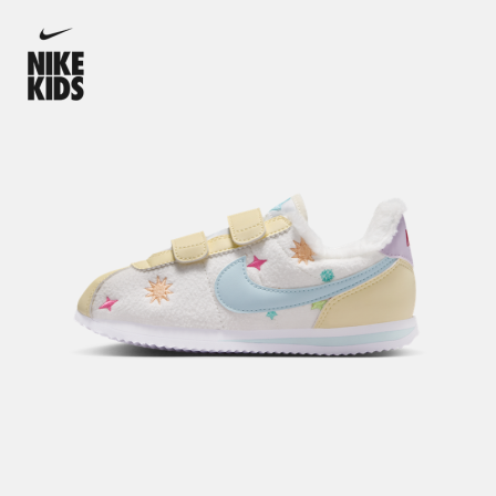 耐克幼童奇趣雪人毛绒运动鞋冬新款男女童抓地NIKE CORTEZ IQ7668