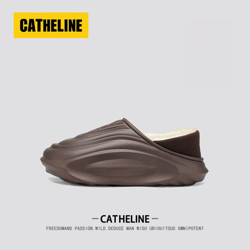 [美国轻奢]CATheline防水棉拖鞋男冬季外穿加绒潮牌包跟运动拖鞋主图