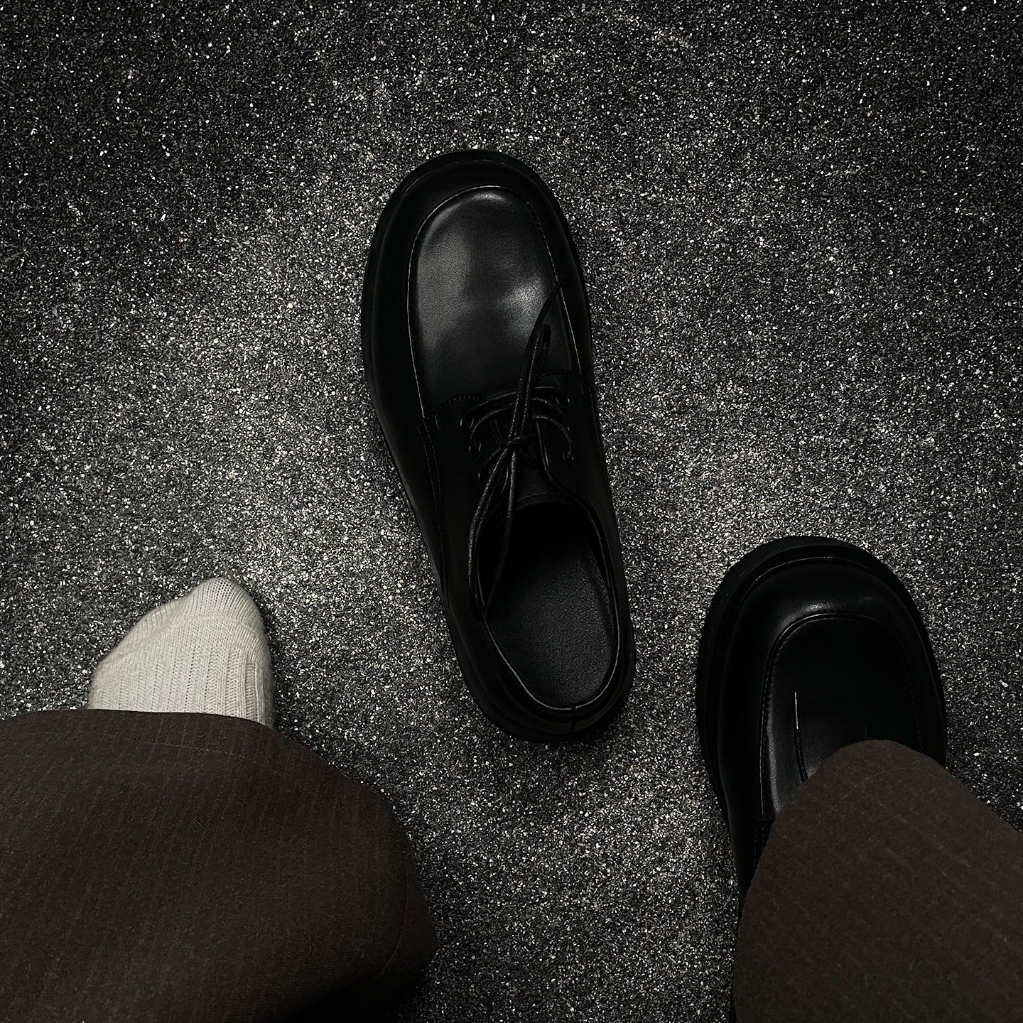 黑色德比鞋男冬季厚底增高大头cleanfit老钱风通勤新郎伴郎皮鞋潮主图