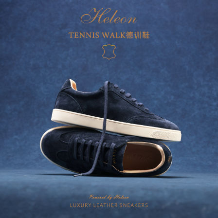 【意大利牛反绒】HELEON BC德训鞋 老钱风手工鞋男全皮休闲板鞋