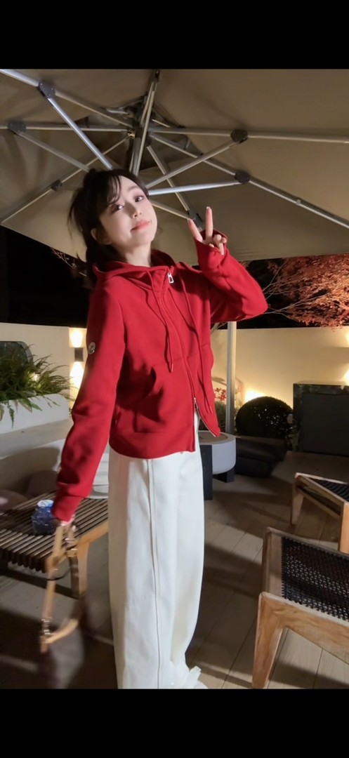 YX五WY20251202新款双面德绒戴帽卫衣外套时尚休闲长袖主图