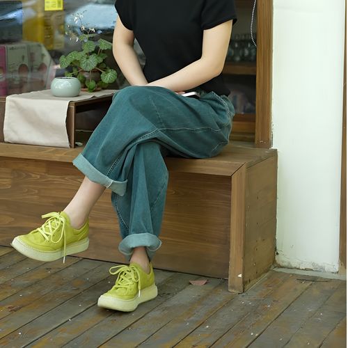 曼托瓦25新款马皮时尚休闲鞋女鞋系带圆头鞋子女款爆款马皮女鞋主图