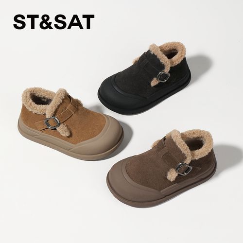 童鞋女童加绒儿童鞋子2025冬季百搭宝宝保暖鞋儿童棉鞋主图