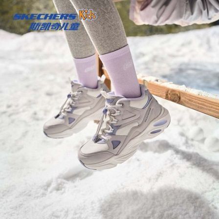 【抗寒-15°陨星绒绒靴】【门店爆款二棉】斯凯奇官方儿童冬季雪地鞋子