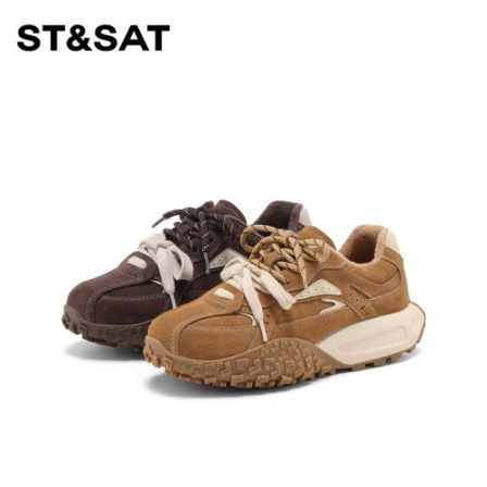 【臻选德迅】星期六轻便防滑复古德训鞋2025秋冬新款百搭增高阿甘