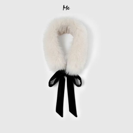 ME【雪山狐狸毛领】超长真狐狸毛护颈保暖时尚百搭休闲毛领MESA5460