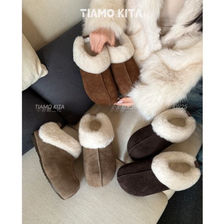 「KITA 袋鼠」牛绒~勃肯塔茨雪地鞋加绒隐形增高勃肯雪地鞋121-786