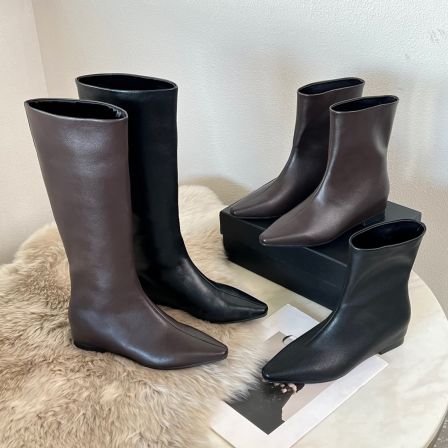 小小苏跟高4cm丨【璀璨女星】尖尖时装靴高筒靴瘦瘦靴EQX55677