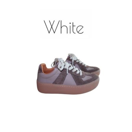 厚底德训 巧巧色纳帕小牛皮4.5厘米德训休闲鞋