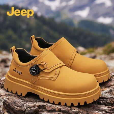 JEEP吉普2026新款春季新款男士低帮德比鞋日常商务皮鞋增高男鞋子