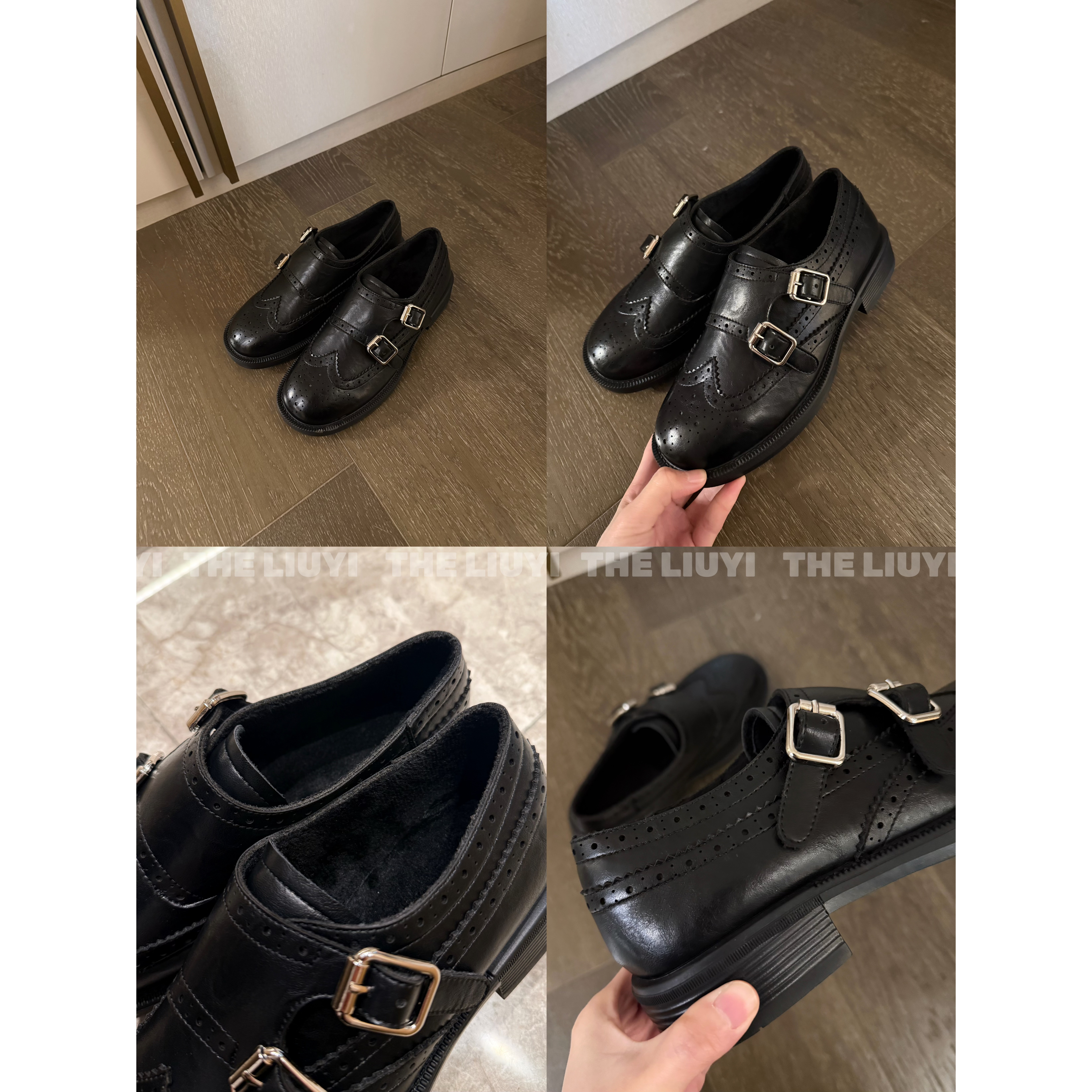 【LIUYI】英伦风加绒气质小皮鞋2888主图