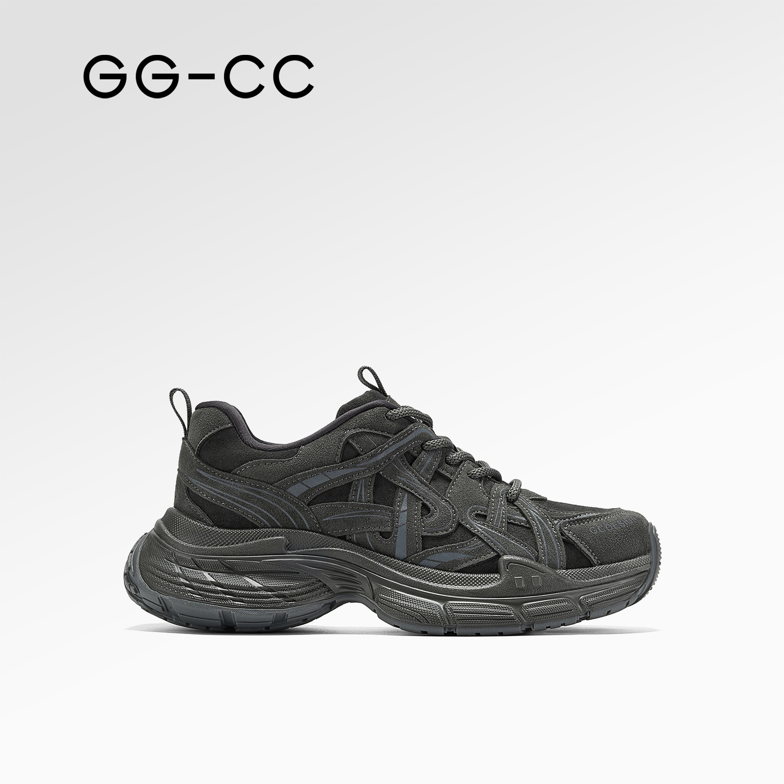 【直播专享 8点开价】GGCC2026年春季新款潮流老爹鞋女厚底休闲鞋主图