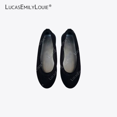 LUCASEMILYLOUIE 欢姐0220真丝绒浅口圆头一脚蹬芭蕾鞋250179