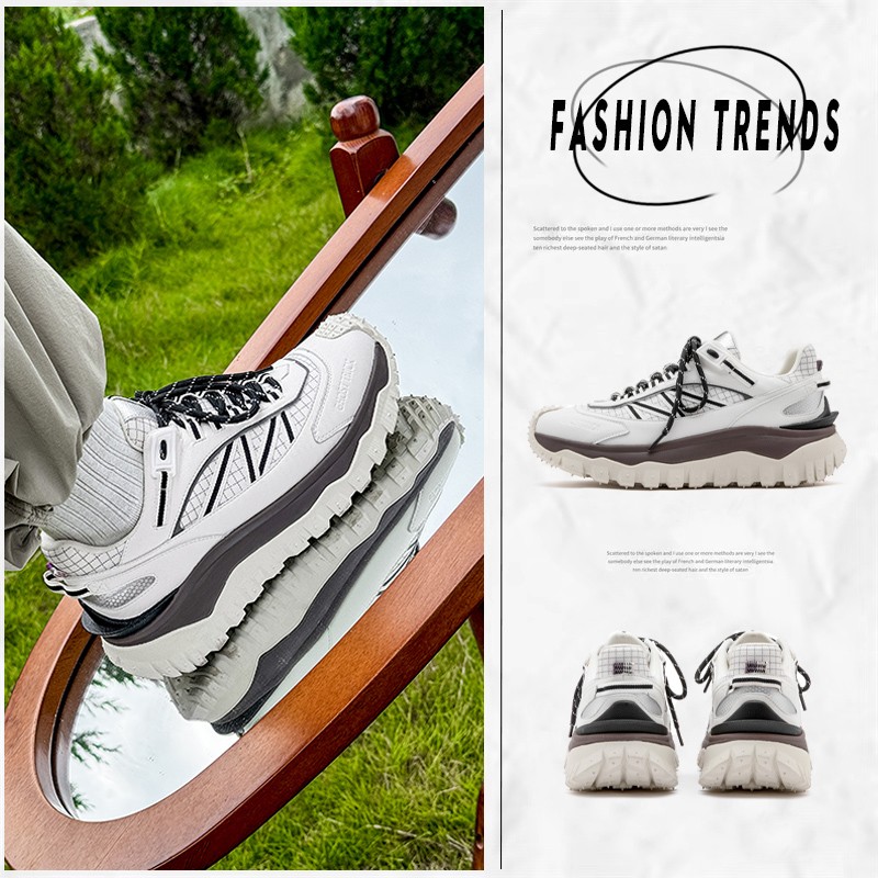 新款低帮复古休闲运动鞋2024春秋透气百搭时尚潮流老爹鞋潮牌男鞋主图