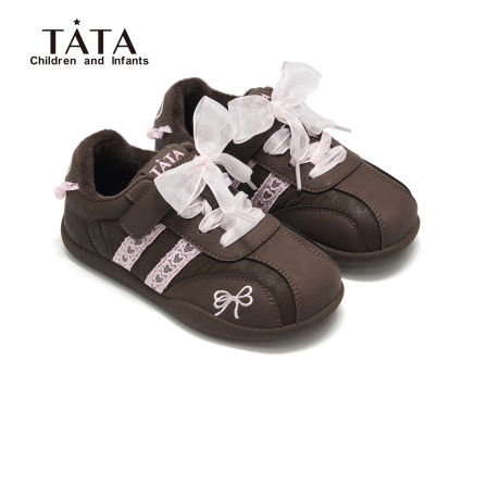 他她童鞋女童德训鞋加绒板鞋保暖棉鞋阿甘鞋户外运动鞋二棉毛毛鞋