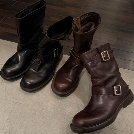 一双过冬~必收单品！进口水洗牛皮加绒 双皮带扣马丁靴！中筒靴