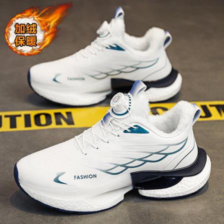 官网C&K男鞋秋冬2025新款加绒二棉鞋青少年大童初中生运动跑步鞋