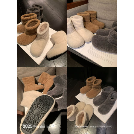 SUNONEONE 加绒圆头休闲百搭毛毛雪地短靴女冬季户外加厚保暖棉鞋